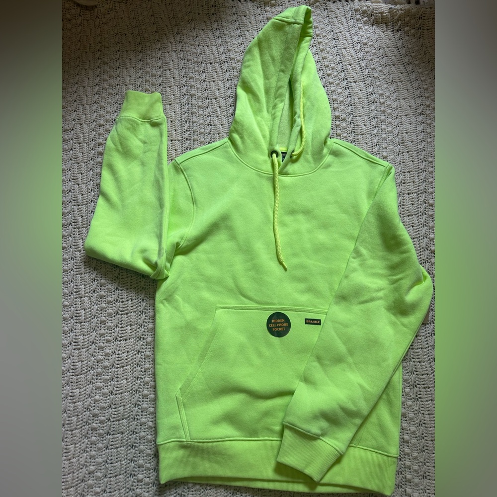 Brahma Neon Yellow Crewneck Hoodie
